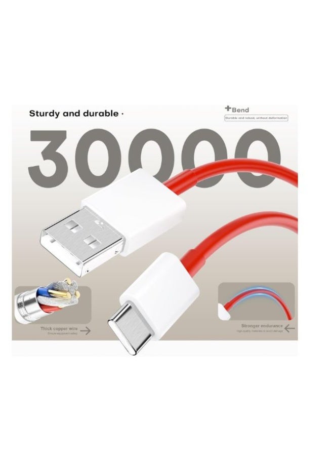 OnePlus One 100W Supervooc Charger Compatible with Oneplus 13S 13 12 13R 11 10 9 Pro 12R 10T 10R 8T 8 7T 7 Pro Open Pad Nord CE 3 4 N30 N20 N10 9R with 8A Charge Cable - Image 4